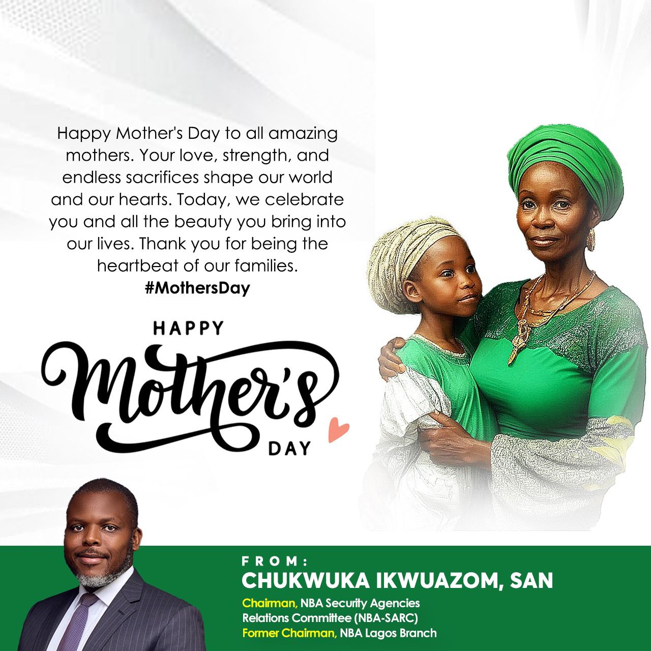 Chukwuka Ikwuazom Extends Heartfelt Wishes To Women On Mother’s Day